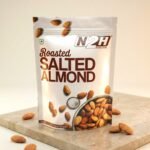 Roasted salted almonds 200g – crunchy badam snack online India – N2H