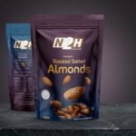 Roasted salted almonds 200g – crunchy badam snack online India – N2H