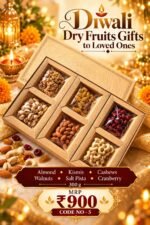 Diwali Dry Fruits Gift 300gms - Code No5 - Image 2