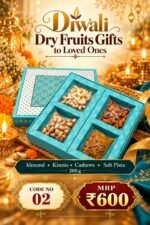 Diwali Dry Fruits Gift 200gms - Code No2 - Image 2